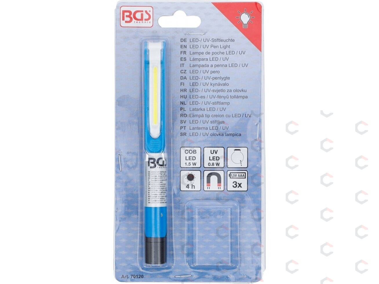 Rašikliis su lemputė | LED / UV (70120) 4 Rašikliis su lemputė | LED / UV (70120) 4