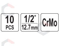 Ratų varžtų slapukų rinkinys – BMW, profesionalus – 10 vnt, 1/2" (YT-060392) 5 Ratų varžtų slapukų rinkinys – BMW, profesionalus – 10 vnt, 1/2" (YT-060392) 5