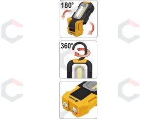 Rankinis rotacinis žibintas | COB LED (82724) 2 Rankinis rotacinis žibintas | COB LED (82724) 2