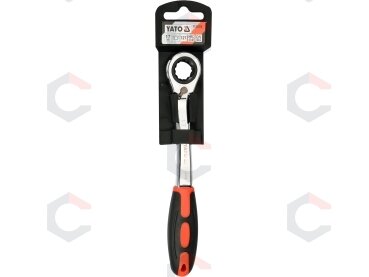 Raktas kilpinis lenktas su terkšle | reversinis | 17 mm (YT-02379) 2 Raktas kilpinis lenktas su terkšle | reversinis | 17 mm (YT-02379) 2