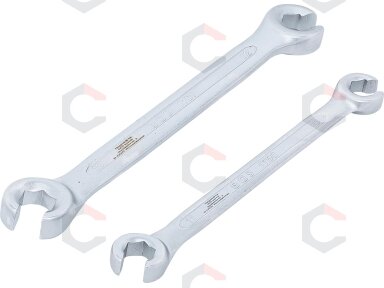 Raktai stabdžių žarnelėms | 10x11 + 12x13 mm | 2 vnt. (1755) Raktai stabdžių žarnelėms | 10x11 + 12x13 mm | 2 vnt. (1755)