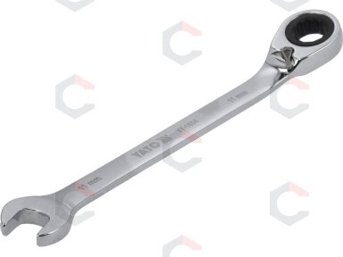Raktas su terkšle reversinis | 11 mm (YT-1654)