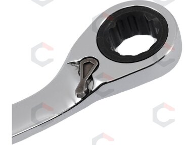 Raktas su terkšle reversinis | 13 mm (YT-1656) Raktas su terkšle reversinis | 13 mm (YT-1656)