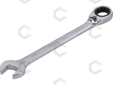 Raktas su terkšle reversinis | 19 mm (YT-1662) Raktas su terkšle reversinis | 19 mm (YT-1662)