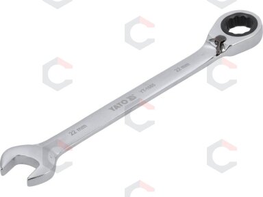 Raktas su terkšle reversinis | 22 mm (YT-1665) Raktas su terkšle reversinis | 22 mm (YT-1665)