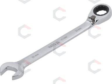 Raktas su terkšle reversinis | 23 mm (YT-1666) Raktas su terkšle reversinis | 23 mm (YT-1666)