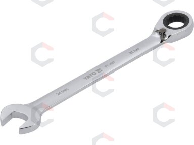 Raktas su terkšle reversinis | 24 mm (YT-1667) Raktas su terkšle reversinis | 24 mm (YT-1667)