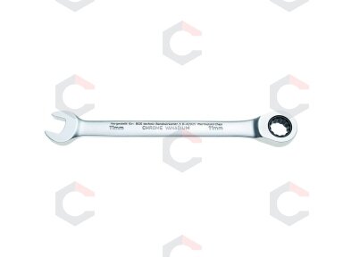Raktas terkšlinis 72 dantukų CR-V 11 mm (1581) Raktas terkšlinis 72 dantukų CR-V 11 mm (1581)