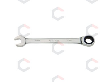 Raktas terkšlinis 72 dantukų CR-V 14 mm (1584) Raktas terkšlinis 72 dantukų CR-V 14 mm (1584)