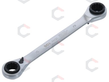 Raktas terkšlinis kilpinis dvipusis su perjungimu 4in1 | 16 x 17 / 18 x 19 mm (74721B) Raktas terkšlinis kilpinis dvipusis su perjungimu 4in1 | 16 x 17 / 18 x 19 mm (74721B)