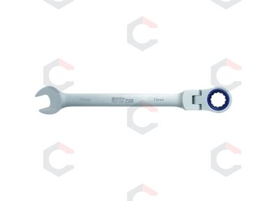 Raktas terkšlinis šarnyrinis 72 dantukų CR-V 11mm (1561) Raktas terkšlinis šarnyrinis 72 dantukų CR-V 11mm (1561)