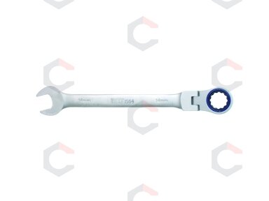 Raktas terkšlinis šarnyrinis 72 dantukų CR-V 14mm (1564) Raktas terkšlinis šarnyrinis 72 dantukų CR-V 14mm (1564)