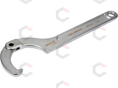 Raktas užmetamas šarnyrinis Cr-V, 80-120 mm (YT-01673)