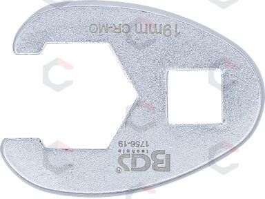 Raktas "varnos koja" | 10 mm (3/8") | 19 mm (1756-19) Raktas "varnos koja" | 10 mm (3/8") | 19 mm (1756-19)