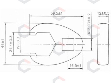 Raktas varnos koja | 12,5 mm (1/2") | 24 mm (1757-24) Raktas varnos koja | 12,5 mm (1/2") | 24 mm (1757-24)