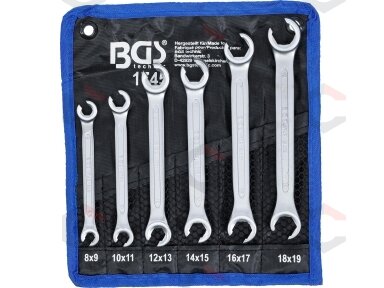 Raktų rinkinys vamzdeliams | 8x9 - 18x19 mm | 6 vnt. (1745) Raktų rinkinys vamzdeliams | 8x9 - 18x19 mm | 6 vnt. (1745)