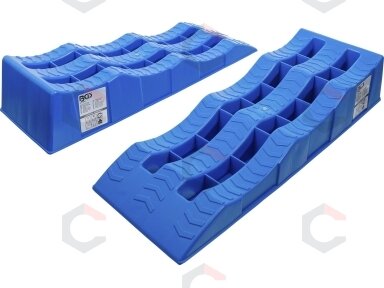 Rampų rinkinys | Plastikas | 3 užvažiavimo aukščiai | 2 vnt. (74402) Rampų rinkinys | Plastikas | 3 užvažiavimo aukščiai | 2 vnt. (74402)