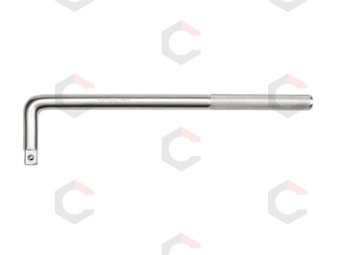 Rankena galvutėms lenkta CR-V, 3/4", 370mm ilgio (YT-1347) Rankena galvutėms lenkta CR-V, 3/4", 370mm ilgio (YT-1347)
