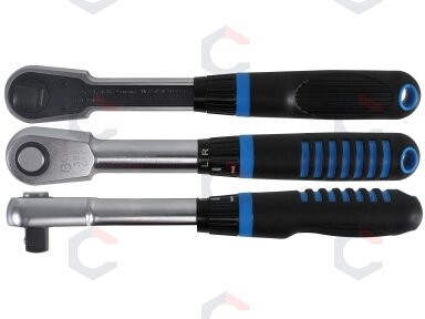 Rankena galvutėms siaura | su vienos rankos perjungimo funkcija | 12.5 mm (1/2") (357)