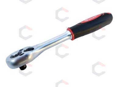 Rankena galvutėms terkšlinė | 24 dantukai | 6.3 mm (1/4") (EW-4315) Rankena galvutėms terkšlinė | 24 dantukai | 6.3 mm (1/4") (EW-4315)