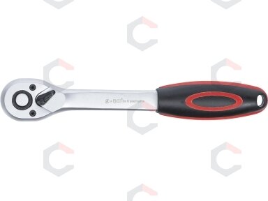 Rankena galvutėms terkšlinė | smulkūs dantukai | 10 mm (3/8") (518) Rankena galvutėms terkšlinė | smulkūs dantukai | 10 mm (3/8") (518)