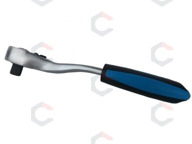 Rankena galvutėms terkšlinė | smulkūs dantukai | 10 mm (3/8") (KR388038C)