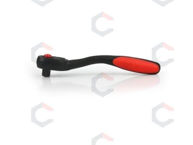 Rankena galvutėms terkšlinė | smulkūs dantukai | 12.5 mm (1/2") (KR120112)