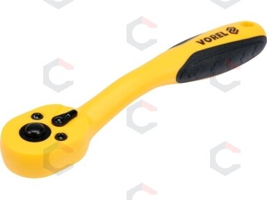 Rankena galvutėms terkšlinė | smulkūs dantukai | 6.3 mm (1/4") (53575) Rankena galvutėms terkšlinė | smulkūs dantukai | 6.3 mm (1/4") (53575)