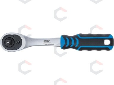 Rankena galvutėms terkšlinė | smulkūs dantukai | 6.3 mm (1/4") (600) Rankena galvutėms terkšlinė | smulkūs dantukai | 6.3 mm (1/4") (600)