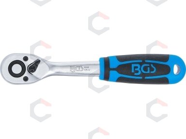 Rankena galvutėms terkšlinė | smulkūs dantukai | 6.3 mm (1/4") (618)
