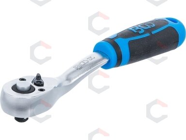 Rankena galvutėms terkšlinė | smulkūs dantukai | 6.3 mm (1/4") (618)