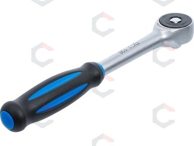 Rankena galvutėms terkšlinė | su rotacine rankena | 10 mm (3/8") (106)