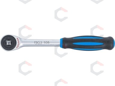 Rankena galvutėms terkšlinė | su rotacine rankena | 6.3 mm (1/4") (105)