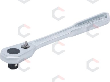 Rankena galvutėms terkšlinė | ypač plona | smulkūs dantukai | 12.5 mm (1/2") (72087) Rankena galvutėms terkšlinė | ypač plona | smulkūs dantukai | 12.5 mm (1/2") (72087)
