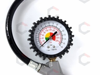 Ratų pripūtimo pistoletas su manometru | 0-16 Bar (TG-60) Ratų pripūtimo pistoletas su manometru | 0-16 Bar (TG-60)