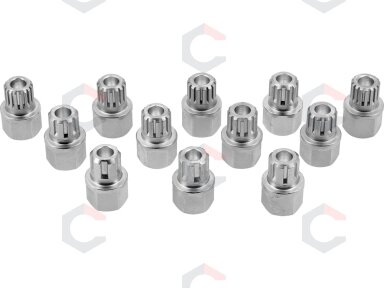 Ratų varžtų slapukų rinkinys – VAG, profesionalus – 12 vnt, 1/2" (YT-060394) Ratų varžtų slapukų rinkinys – VAG, profesionalus – 12 vnt, 1/2" (YT-060394)
