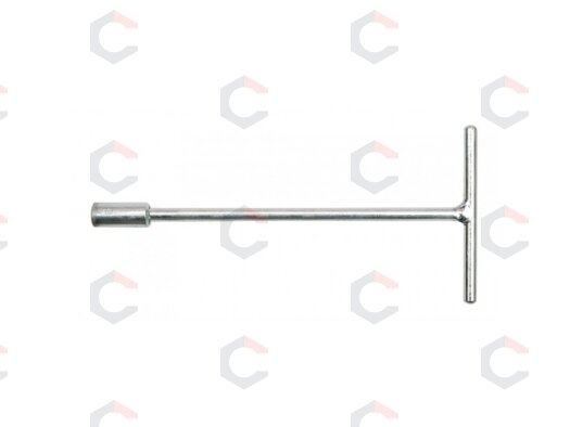 Rankena su galvute T- tipo | 190X8 mm (56770) Rankena su galvute T- tipo | 190X8 mm (56770)