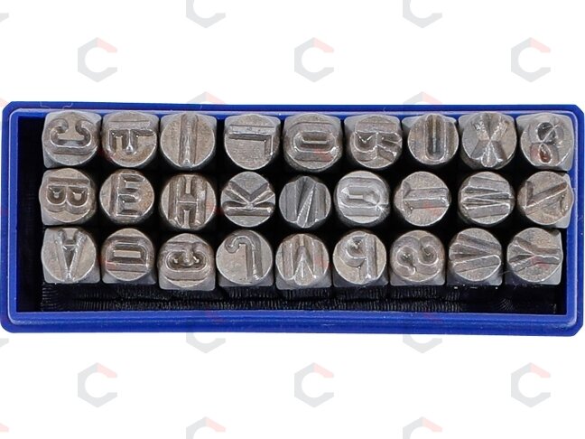 Raidžių išmušėjų rinkinys A iki Z | 6 mm (2033) 2 Raidžių išmušėjų rinkinys A iki Z | 6 mm (2033) 2