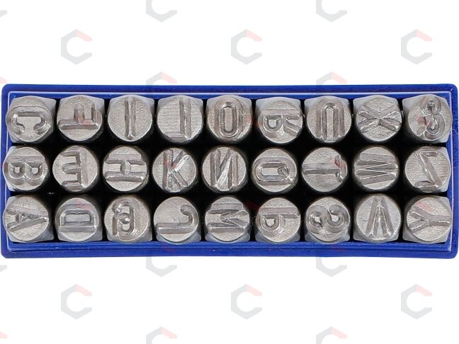 Raidžių išmušėjų rinkinys A iki Z | 8 mm (2034) 1 Raidžių išmušėjų rinkinys A iki Z | 8 mm (2034) 1