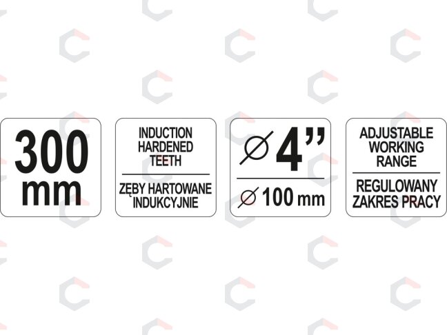 Raktas grandininis | 300 mm (YT-22260) 3 Raktas grandininis | 300 mm (YT-22260) 3