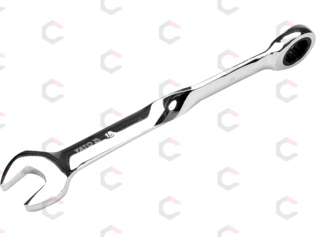 Raktas kombinuotas terkšlinis | perlenktas X | 18 mm (YT-01880) 1 Raktas kombinuotas terkšlinis | perlenktas X | 18 mm (YT-01880) 1