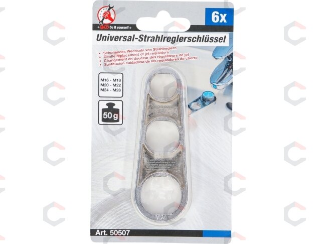 Universalus raktas maišytuvo antgaliams ir filtrams | M16–M24 sriegiai (50507) 4 Universalus raktas maišytuvo antgaliams ir filtrams | M16–M24 sriegiai (50507) 4