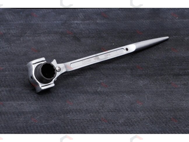 Pastolių montavimo terkšlinis raktas 3 viename | 19 × 22 mm (70910) 2 Pastolių montavimo terkšlinis raktas 3 viename | 19 × 22 mm (70910) 2