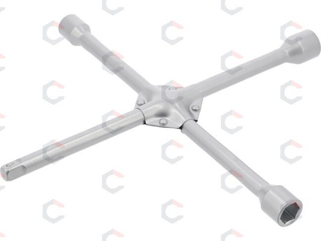 Raktas ratams kryžminis – tvirtas, grūdinto plieno – 17/19/21 mm ir 1/2" (YT-08004) Raktas ratams kryžminis – tvirtas, grūdinto plieno – 17/19/21 mm ir 1/2" (YT-08004)