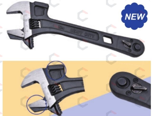 Raktas reguliuojamas 4 in 1 | reversinės lūpos | plaktukas / terkšlė | 258 mm | iki 36 mm (MAW04) Raktas reguliuojamas 4 in 1 | reversinės lūpos | plaktukas / terkšlė | 258 mm | iki 36 mm (MAW04)
