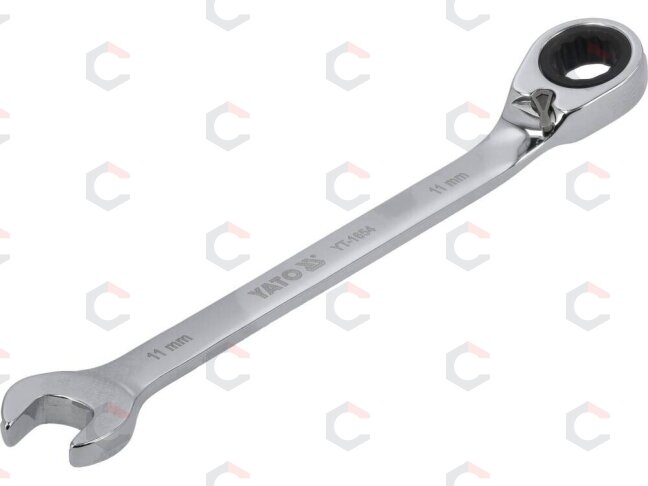 Raktas su terkšle reversinis | 11 mm (YT-1654)