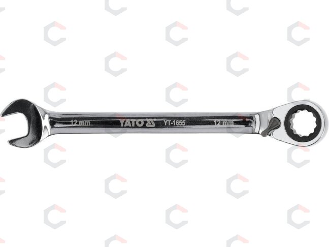 Raktas su terkšle reversinis | 12 mm (YT-1655) 2 Raktas su terkšle reversinis | 12 mm (YT-1655) 2