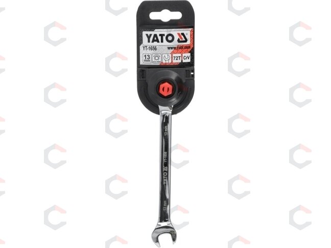 Raktas su terkšle reversinis | 13 mm (YT-1656) 2 Raktas su terkšle reversinis | 13 mm (YT-1656) 2