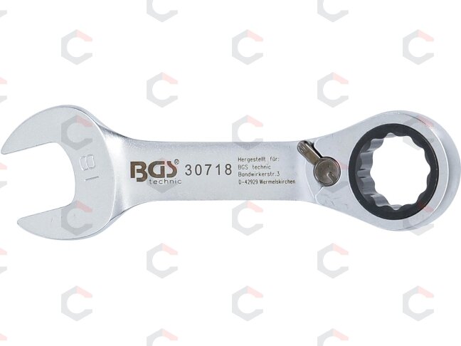 Raktas su terkšle | trumpas | su reversu | 15 mm (30715) 2 Raktas su terkšle | trumpas | su reversu | 15 mm (30715) 2
