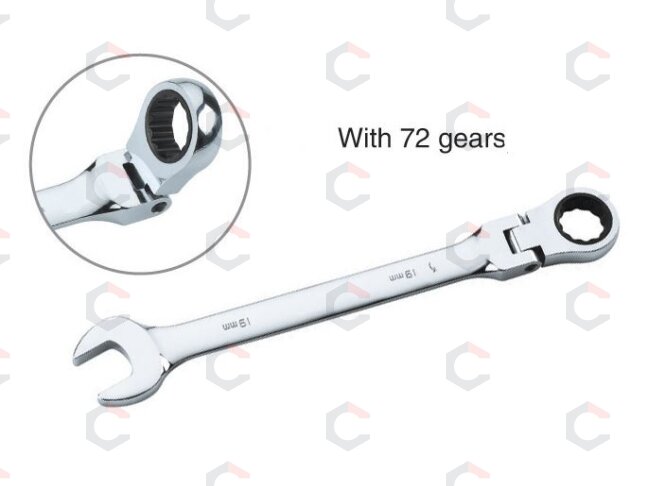 Raktas su terkšle vartoma galvute | 13 mm (SJW6113) Raktas su terkšle vartoma galvute | 13 mm (SJW6113)